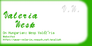 valeria wesp business card